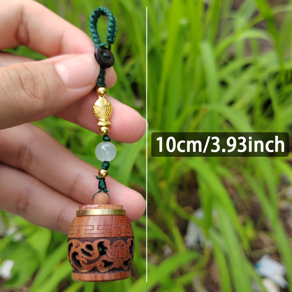 Openable Wooden Scent Diffuser Pendant Keychain